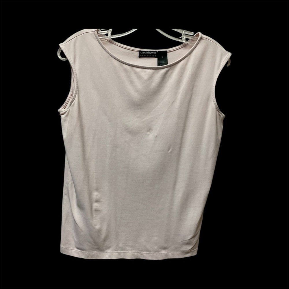 Liz Claiborne light pink sleeveless top, S